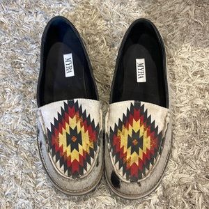 Myra women 10 Aztec/Hide loafer